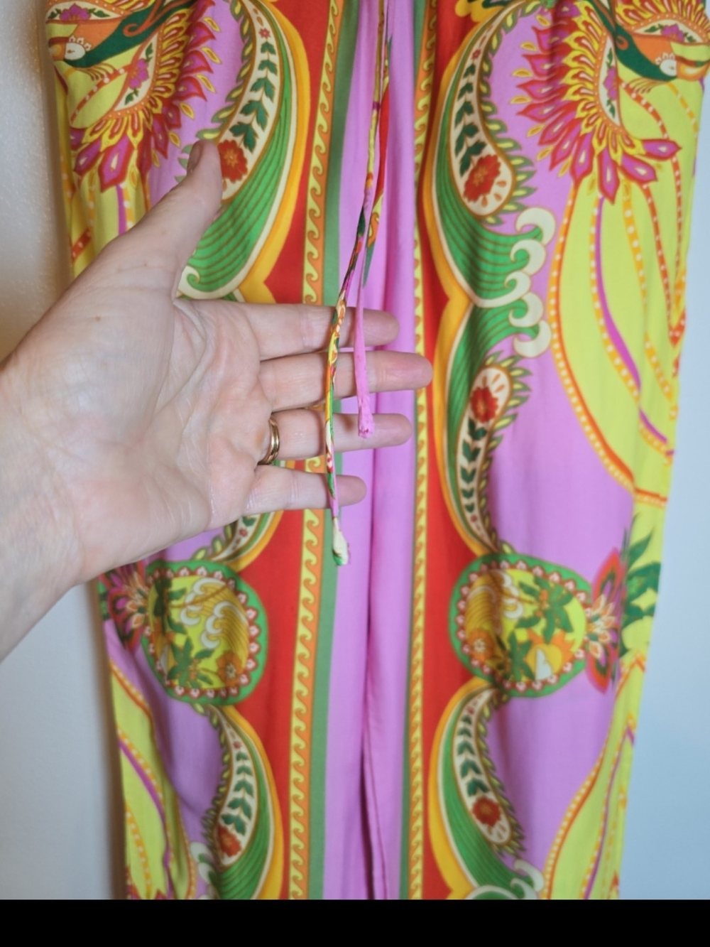 FARM RIO Toucans Scarf pants size small - Picture 3 of 8